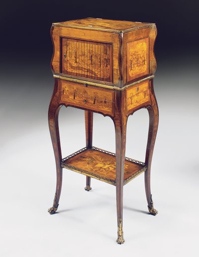 Louis XV secretaire serre-bijoux by Pierre Roussel