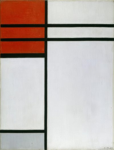 Composition with Red by Piet Mondrian