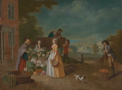The Vegetable Seller by Pieter Angillis
