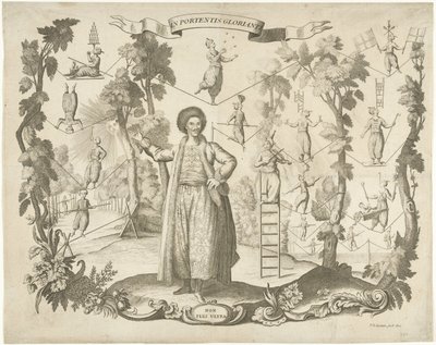 Acrobats and Tightrope Walkers by Pieter Balthasar Bouttats