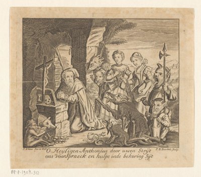 Temptation of Saint Anthony by Pieter Balthasar Bouttats