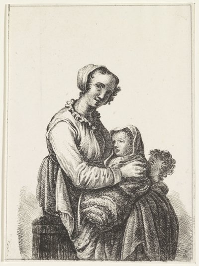 Mother with Baby and Toddler by Pieter Bartholomeusz. Barbiers