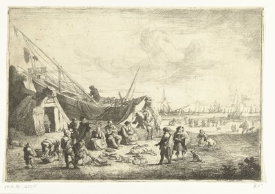 Fish Market in Scheveningen by Pieter Bout