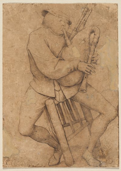 The Bagpipe Player by Pieter Bruegel the Elder