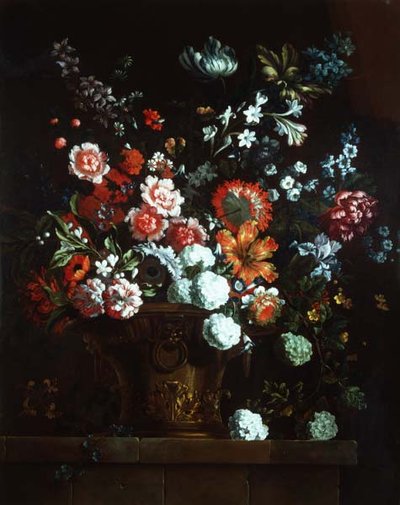 Flowers in a Bronze Urn by Pieter Casteels
