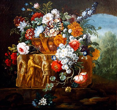 Roses, Peonies, Daisies and Other Flowers by Pieter Casteels