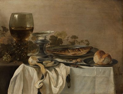 Still Life with a Fish by Pieter Claesz