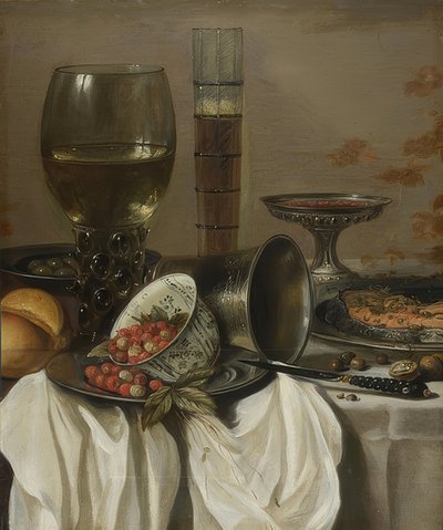 Still Life with Drinking Vessels by Pieter Claesz