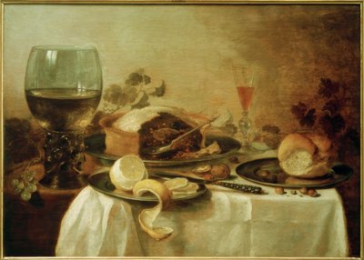 Still Life with Pie by Pieter Claesz