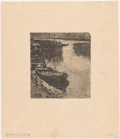 Moored Rowboats by Pieter Dupont