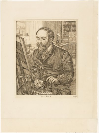 Portrait of Théophile Alexandre Steinlen by Pieter Dupont
