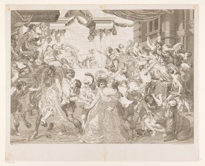 The Rape of the Sabine Women by Pieter Franciscus Martenasie