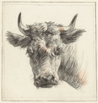Head of a Bull by Pieter Gerardus van Os