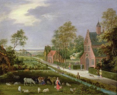 Village Landscape by Peeter Gijsels