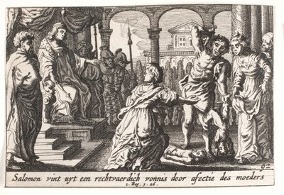 The Judgement of Solomon by Pieter Hendriksz. Schut