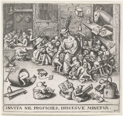 The Ass in the School by Pieter Heyden van der