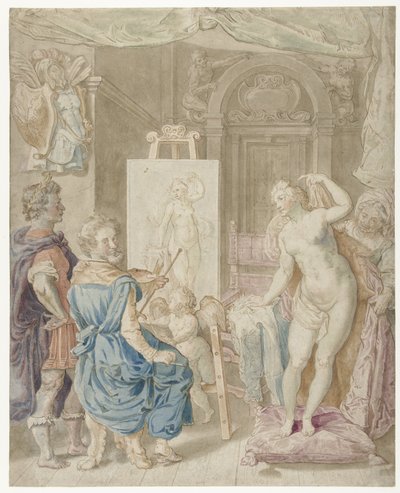 Apelles Painting Campaspe by Pieter Isaacsz.