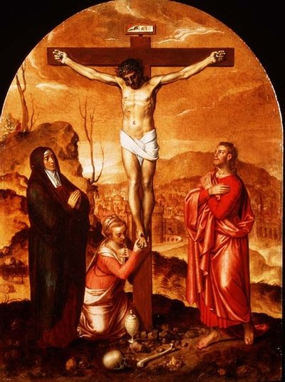 Crucifixion by Pieter Jansz. Pourbus