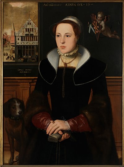 Portrait of Jacquemyne Buuck by Pieter Jansz. Pourbus