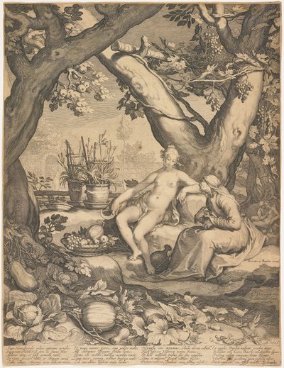 Vertumnus and Pomona by Pieter Jansz Saenredam