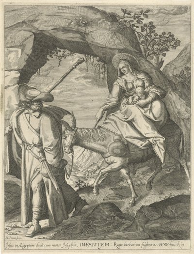 Flight into Egypt by Pieter Perret