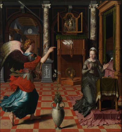 The Annunciation, 1552 by Pieter Pourbus