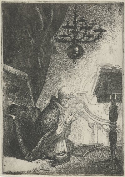 David in Prayer by Pieter Rottermondt
