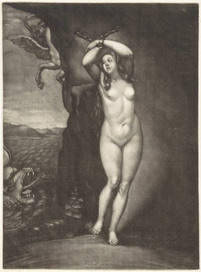 Andromeda Chained to the Rock by Pieter Schenk (I)
