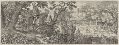 Rabbit Hunt (Hunting Scenes) by Pieter Serwouters