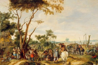 Soldiers Bivouacking by Pieter Snayers