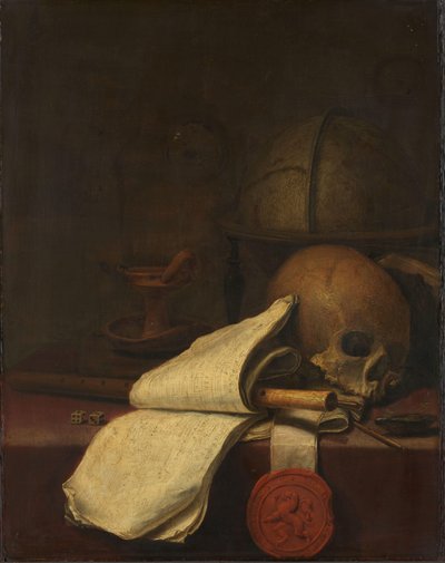 Vanitas Still Life by Pieter Symonsz Potter