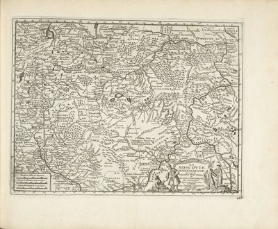 Map of Moscovia by Pieter Van der Aa