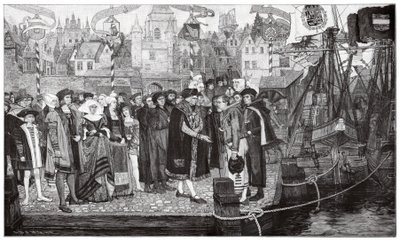 Sugar trade, Antwerp, c1510-20 by Pieter Verhaert