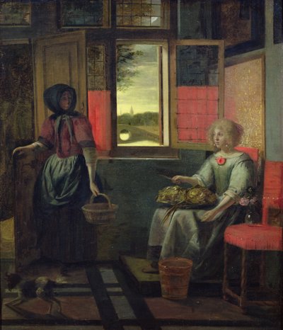 A Dutch Interior by Pieter de Hooch