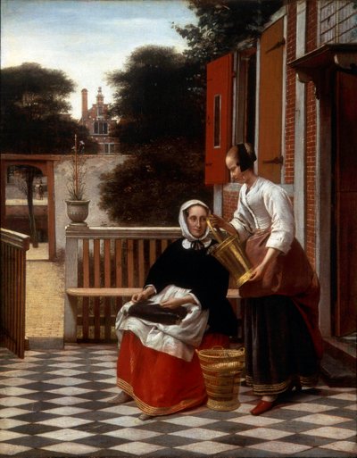 A Mistress and Her Maid by Pieter de Hooch