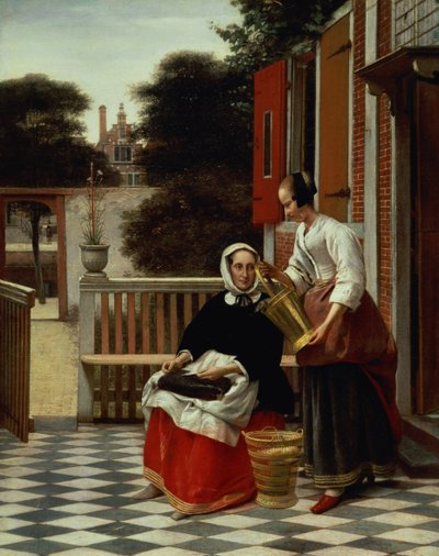 A Mistress and Her Maid by Pieter de Hooch