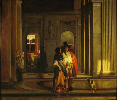 Leaving for the Walk by Pieter de Hooch