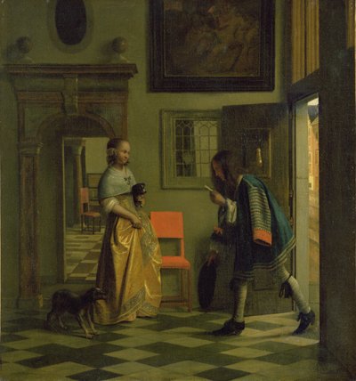 The Messenger, c.1669 by Pieter de Hooch