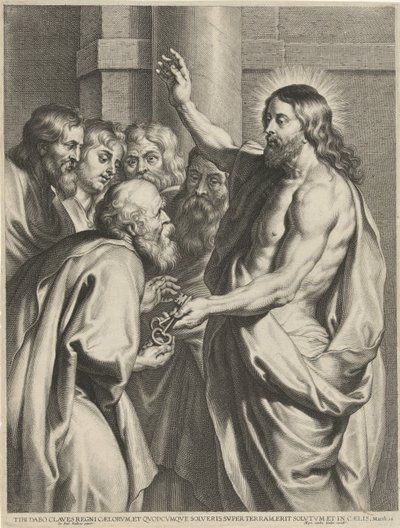 Christ Giving Peter the Keys by Pieter de Jode (I)