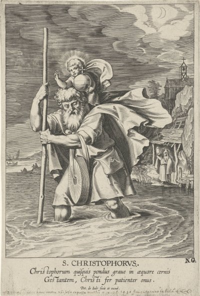 Saint Christopher by Pieter de Jode (I)