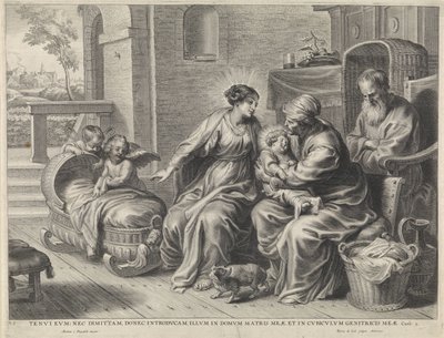 Holy Family and Saint Anne by Pieter de Jode (II)