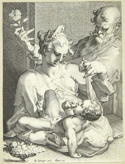 The Holy Family by Pieter de Jode I