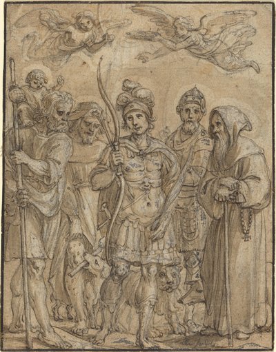 Five Saints by Pieter de Jode I