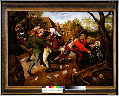 Gamblers Quarrelling by Pieter the Younger Brueghel