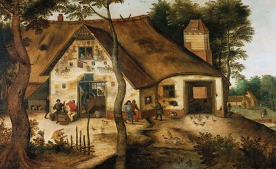 The Auberge Saint-Michel by Pieter Brueghel the Younger