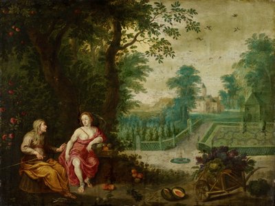 Vertumnus and Pomona by Pieter van Avont