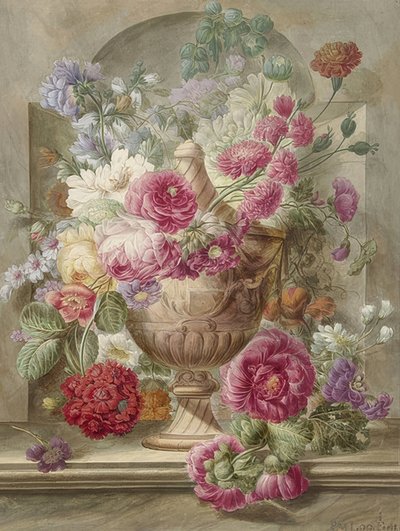 Vase with Flowers by Pieter van Loo