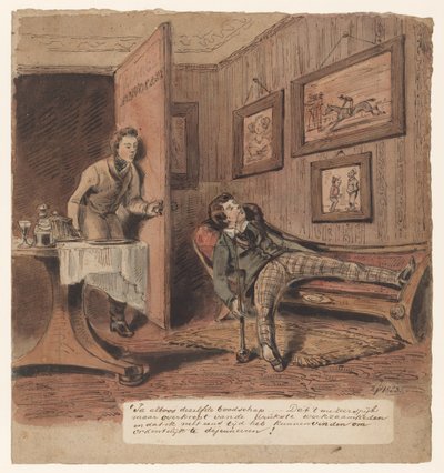 Caricature with Lawyer by Pieter van Loon