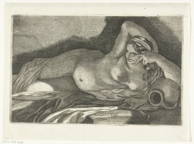 Reclining Female Nude by Pieter van den Berge