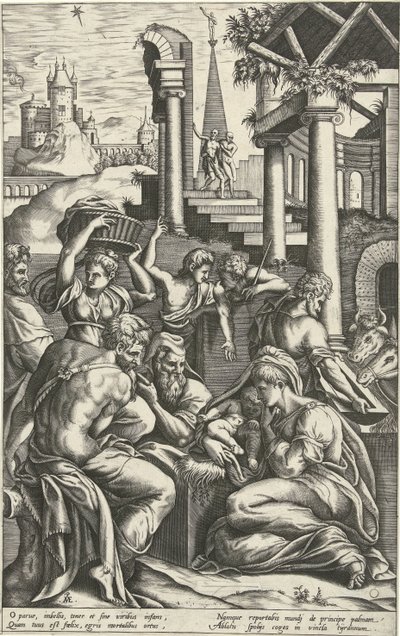 Adoration by the Shepherds by Pieter van der Heyden